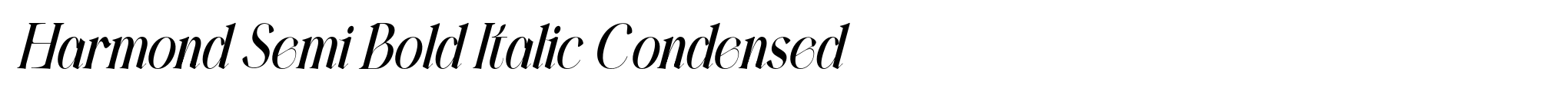 Harmond Semi Bold Italic Condensed image